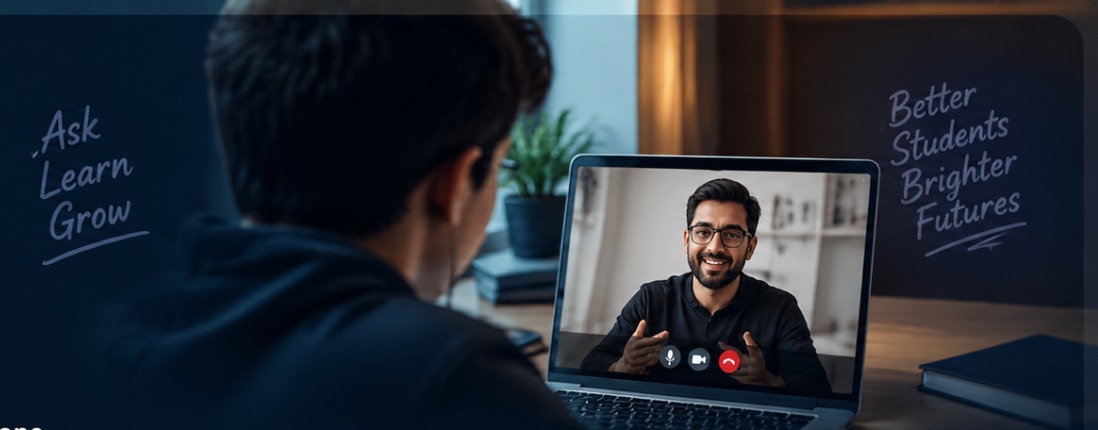 One-on-one video session with teacher